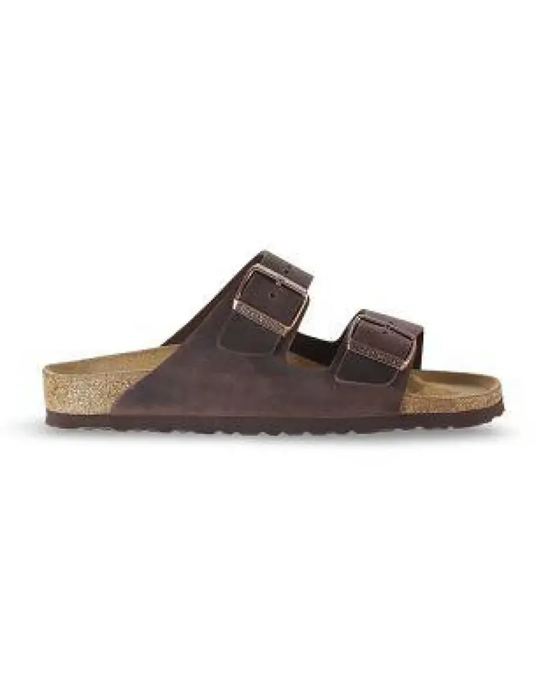 Birkenstock Loafer Brown Oiled Leather Two-Strap Arizona Sandals grün Grün