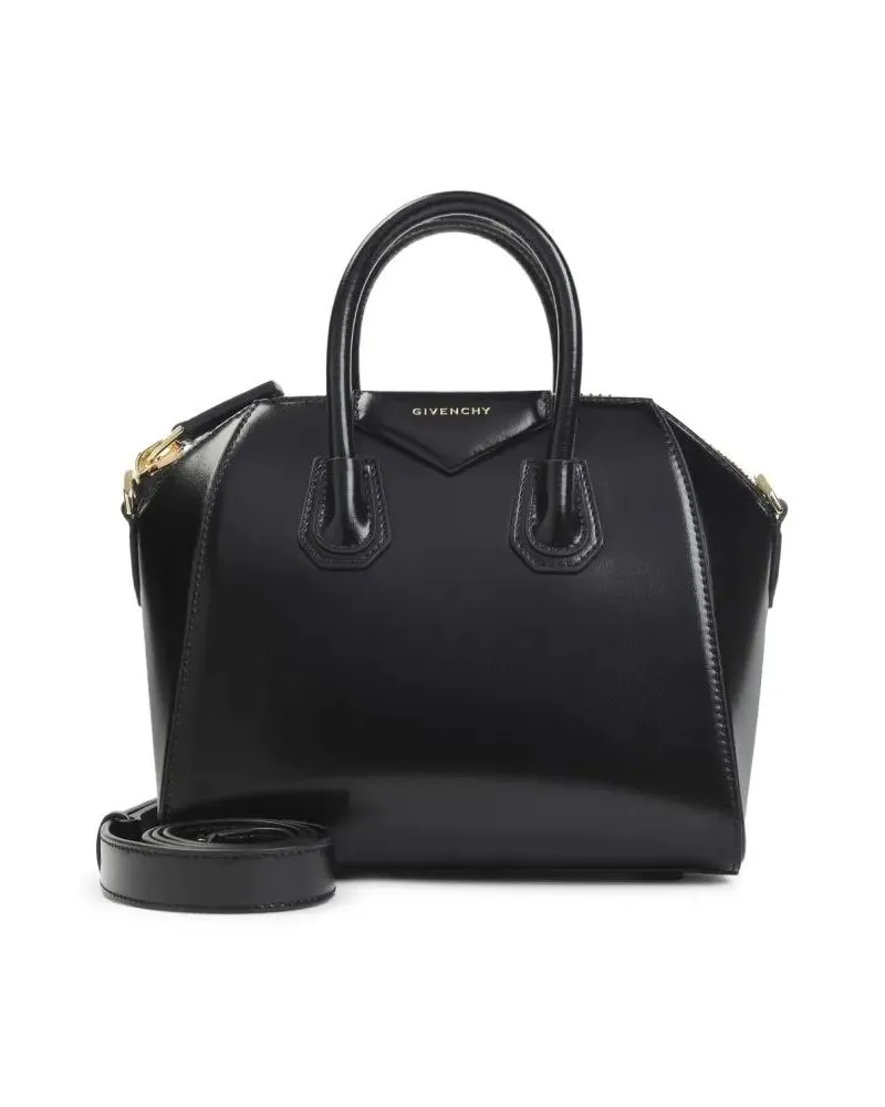 Givenchy Hobo Bags Structured Black Calf Leather Shoulder Bag schwarz Schwarz