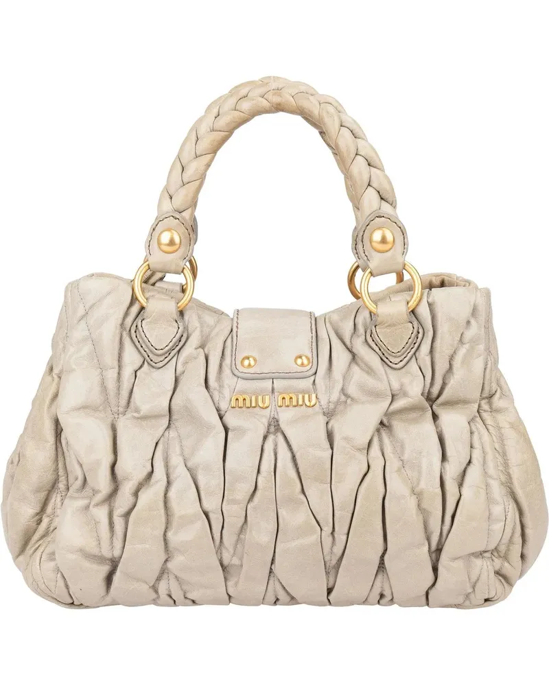 Miu Miu Crossbody Bags  Quilted Leather City Handbag bunt Bunt