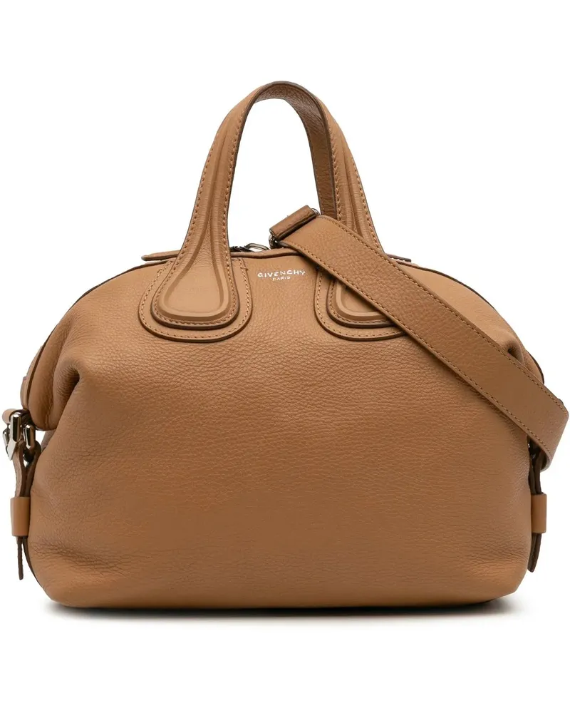 Givenchy Hobo Bags Small Leather Nightingale Satchel braun Braun