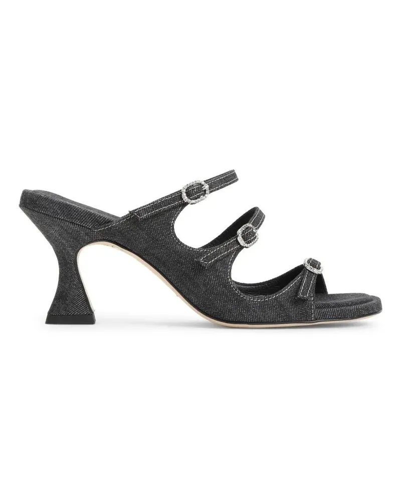 Carel Sandalen Open-Toe Slippers With Decorative Buckle Detail schwarz Schwarz