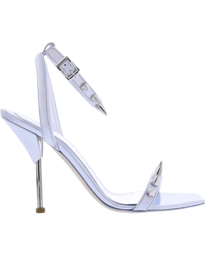 Alexander McQueen Sandalen Dames Spike Sandal Silver gunmetal Gunmetal