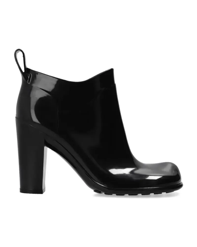 Bottega Veneta Stiefel Shine Square Toe Ankle Boots schwarz Schwarz