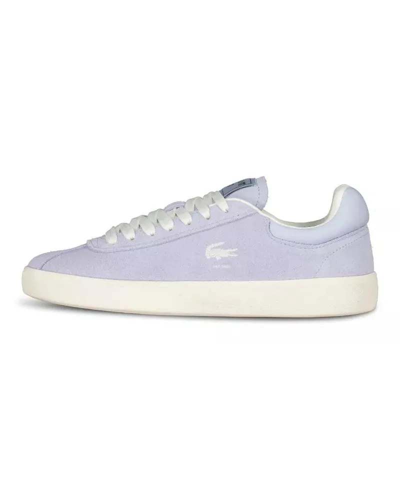 Lacoste Low-Top Sneaker Sneaker aus Veloursleder lila Lila