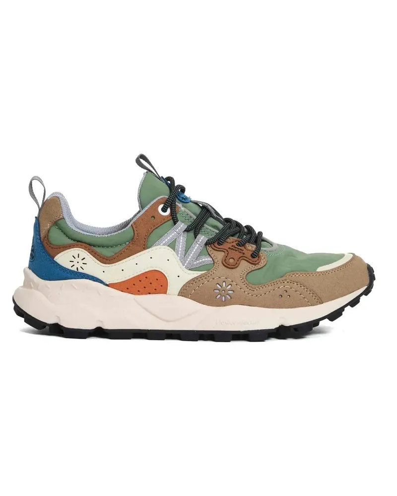 Flower MOUNTAIN Low-Top Sneaker Yamano Suede Beige Orange And Blue Sneakers beige Beige