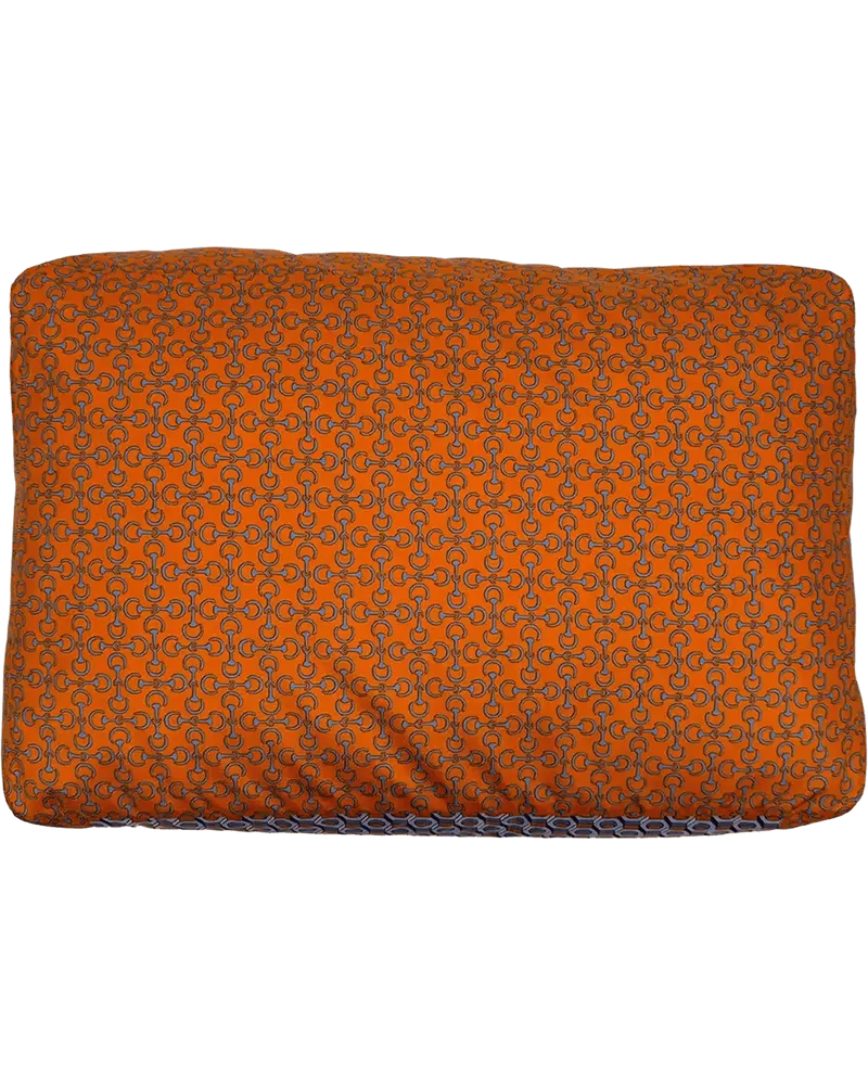 Hermès Weekender Hermes Housse De Voyage MM Travel Silk Cushion Cov orange Orange