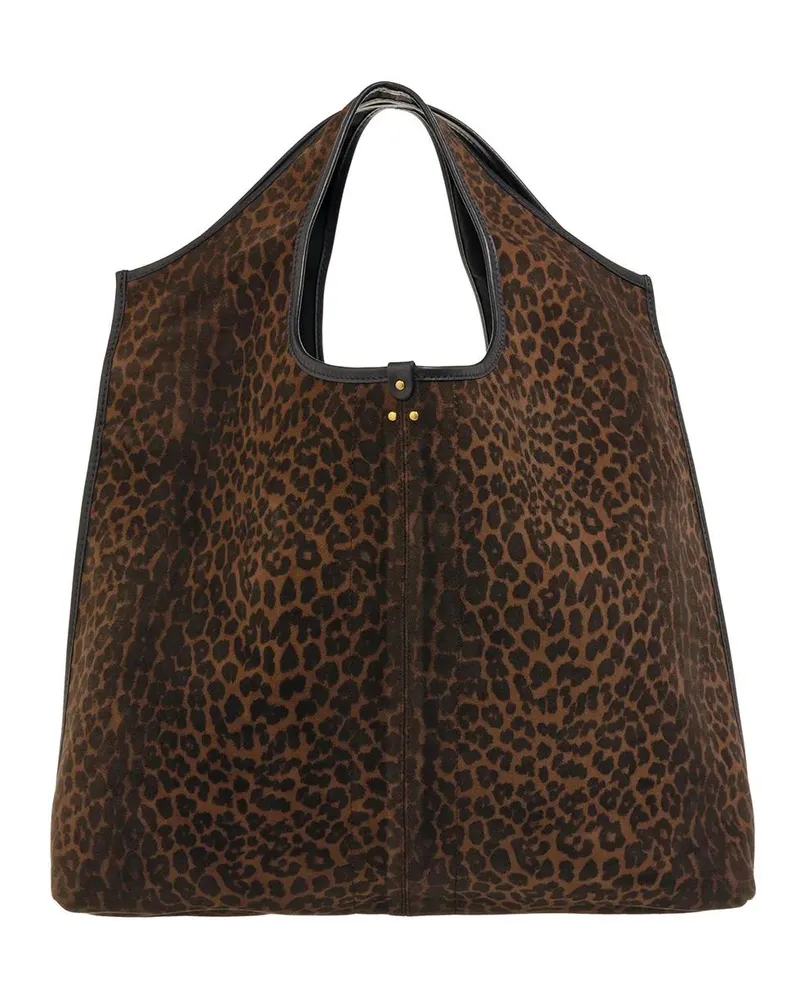 Jérôme Dreyfuss Shopper Paco leopardenmuster Leopardfarben