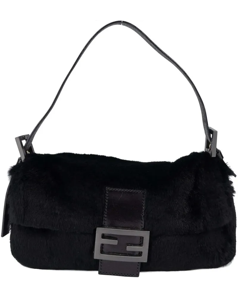 Fendi Crossbody Bags  Limited Fur Baguette Handbag bunt Bunt