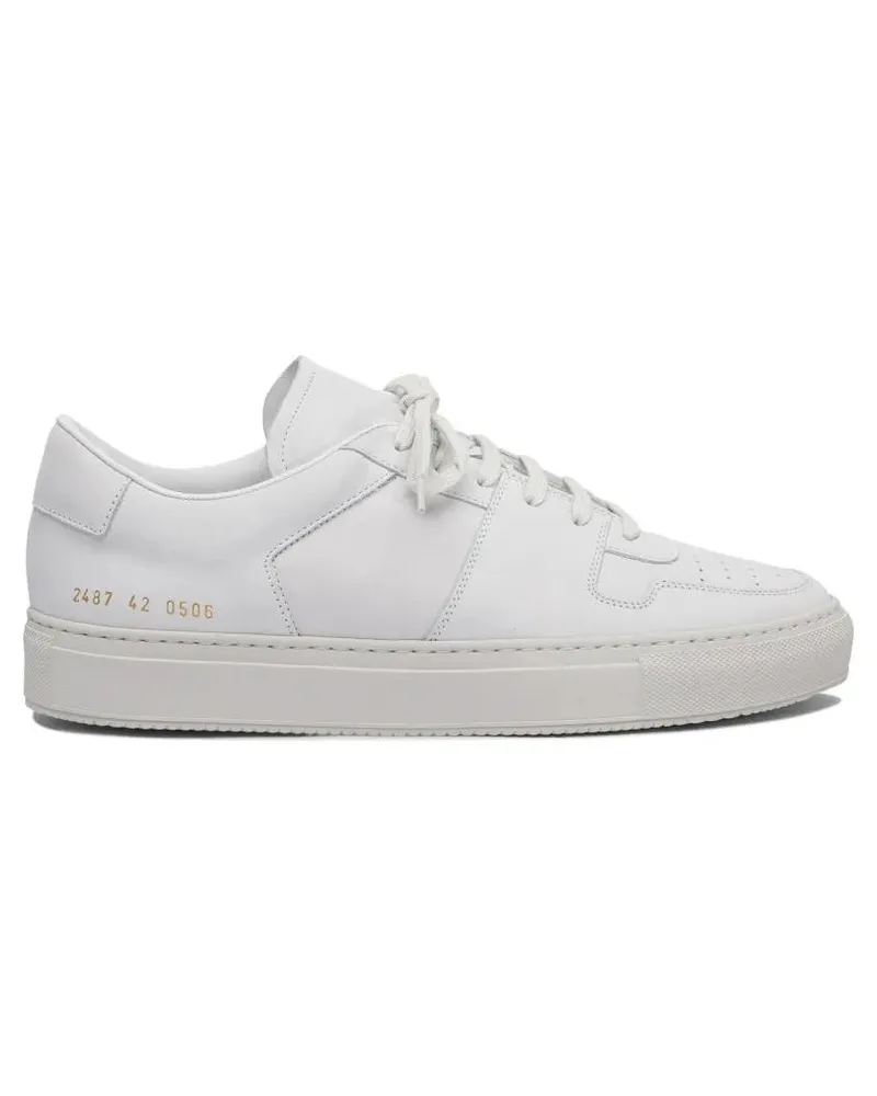 Common Projects Low-Top Sneaker White Leather Sneakers weiß Weiß