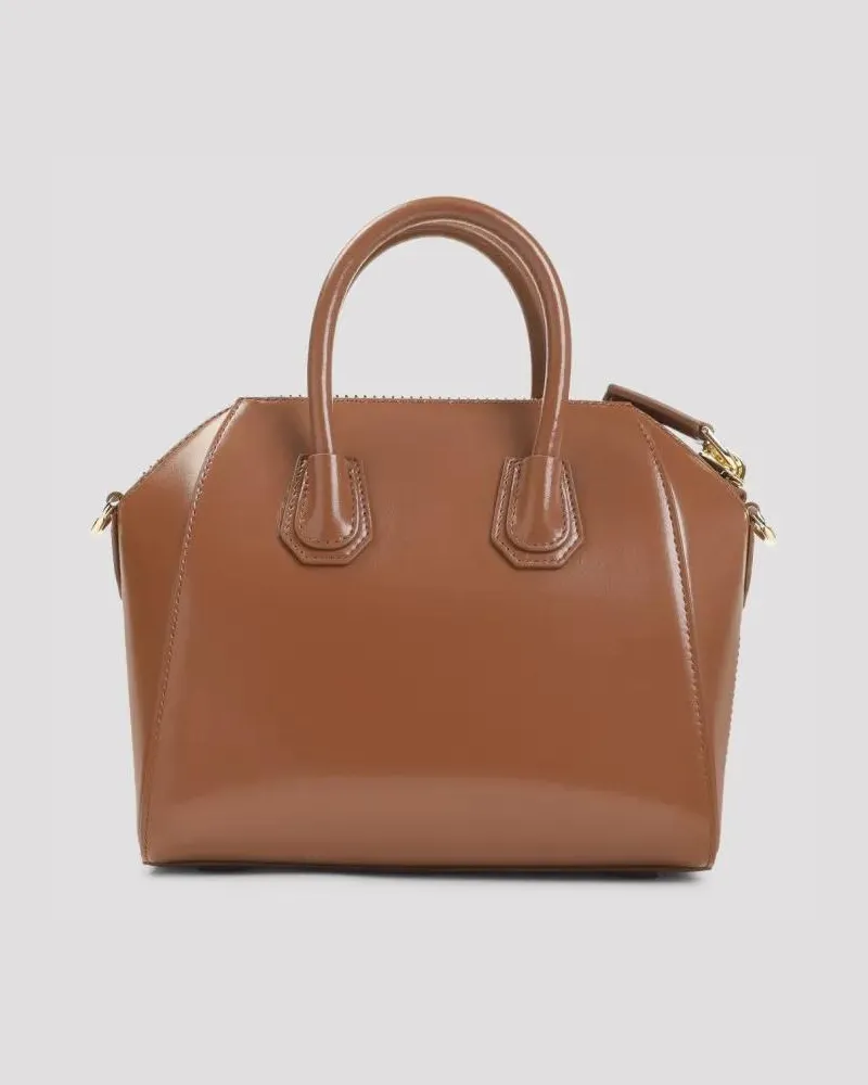 Givenchy Hobo Bags Antigona Mini Brown Calf Leather Handbag braun Braun
