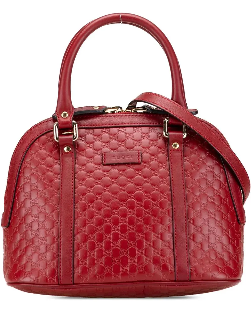 Gucci Hobo Bags Mini Microssima Dome Satchel rot Rot