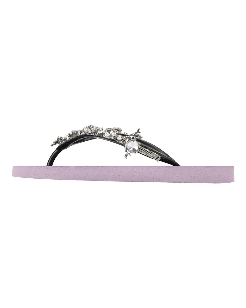 uzurii Slipper & Pantoletten Zehentrenner Chrystal Dolphin lila Lila