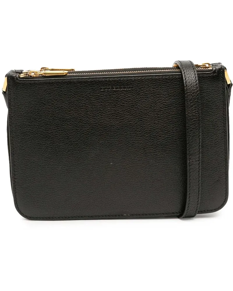 Burberry Hobo Bags Leather Crossbody schwarz Schwarz