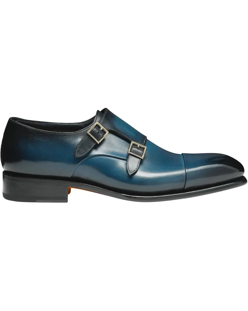 Santoni Men's doublebuckle shoe weiß Weiß