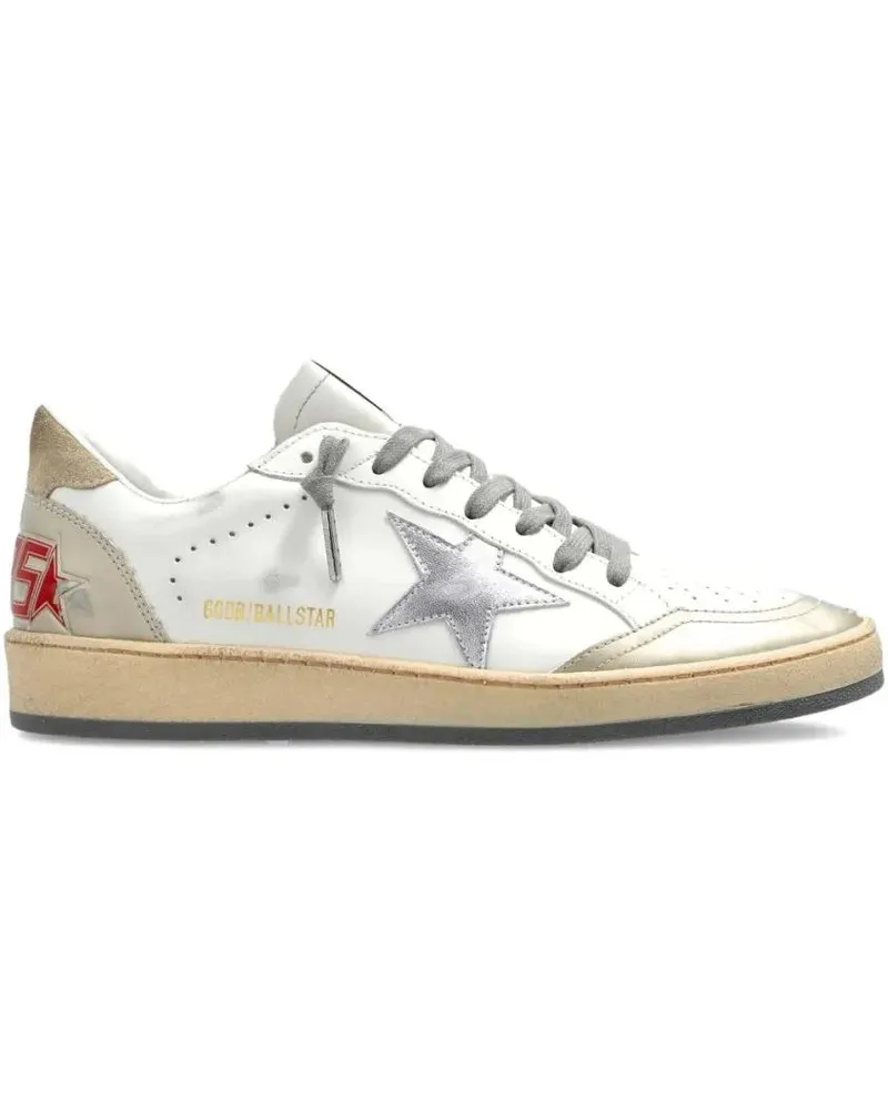 Golden Goose Low-Top Sneaker Ball Star Leather Sneakers weiß Weiß