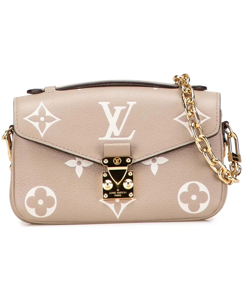 Louis Vuitton Hobo Bags Monogram Empreinte Pochette Metis East West braun Braun