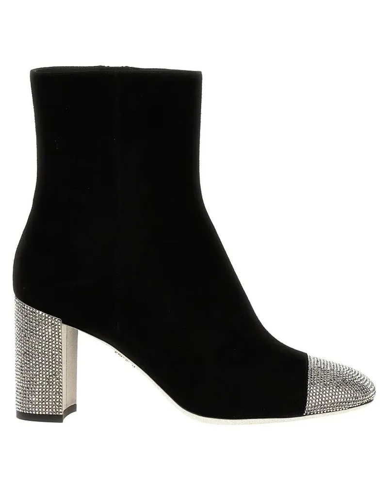 René Caovilla Stiefel 'Bonnie' Ankle Boots schwarz Schwarz