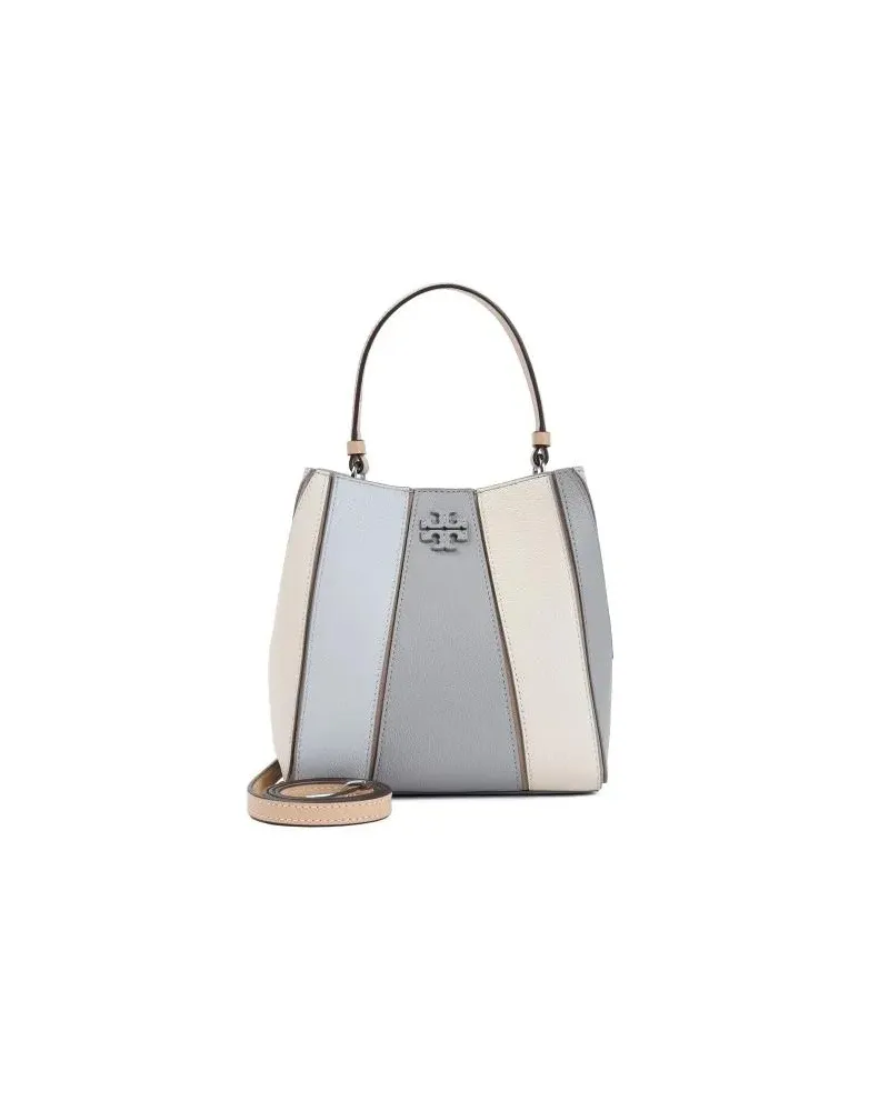 Tory Burch Beuteltaschen Mcgraw Origami Small Bucket Bag Grau