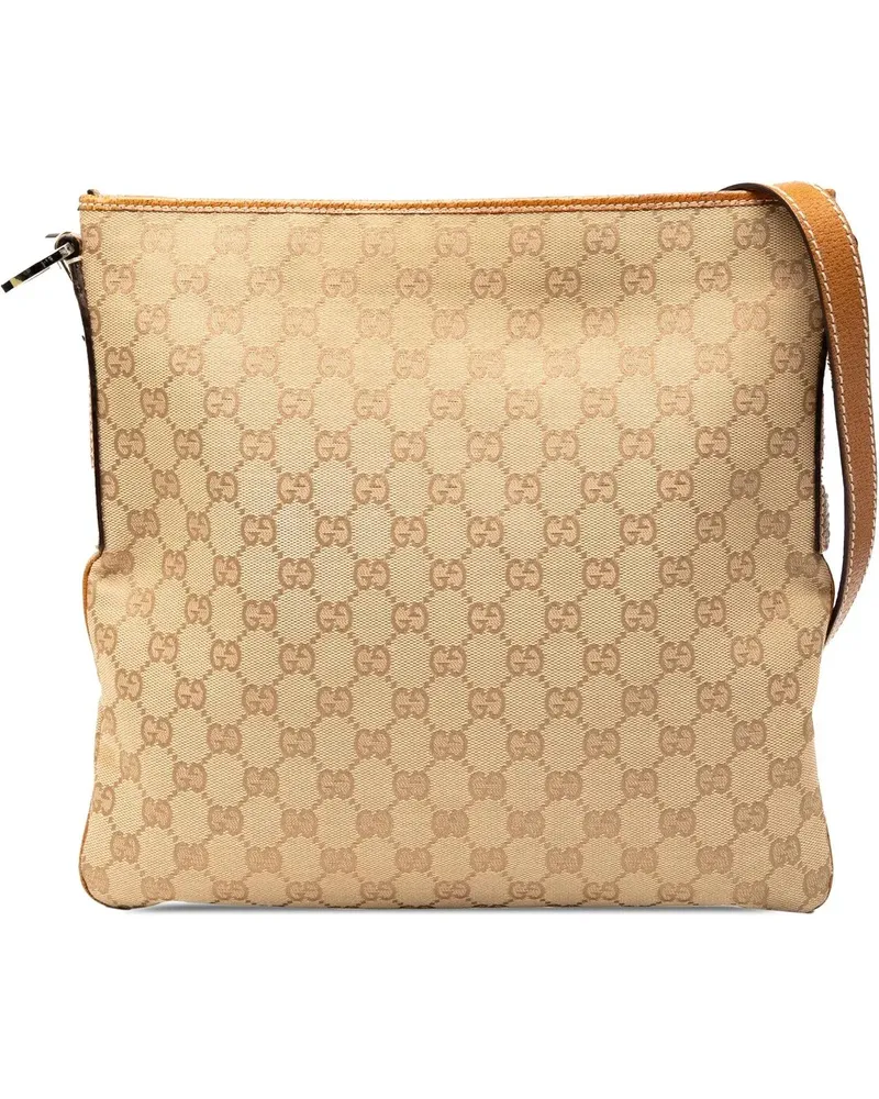 Gucci Hobo Bags GG Canvas Crossbody braun Braun