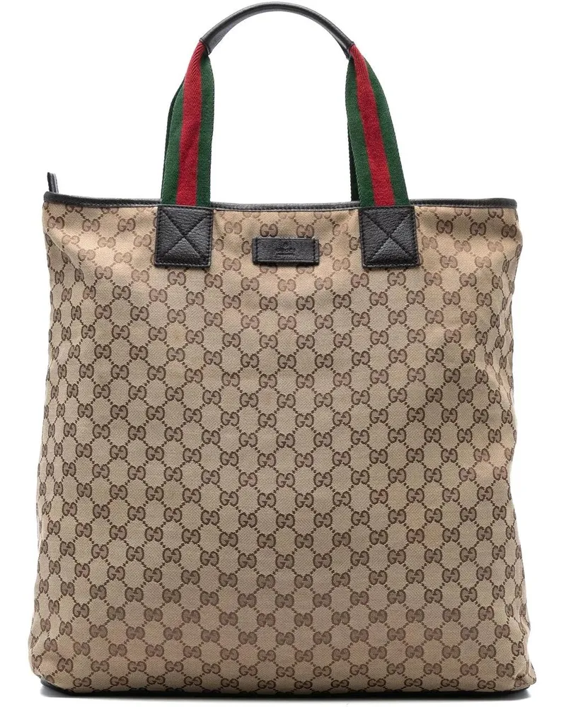 Gucci Shopper GG Canvas Web Tote braun Braun