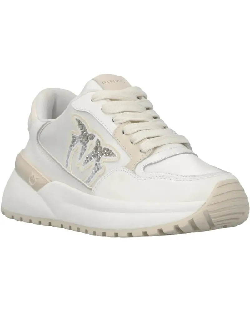 Pinko Low-Top Sneaker Flat Shoes Yougurt weiß Weiß