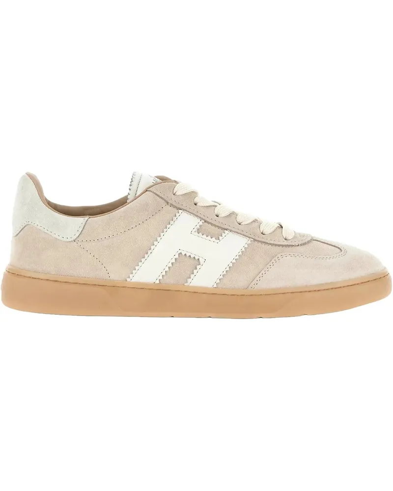 Hogan Low-Top Sneaker Flat Shoes Beige beige Beige