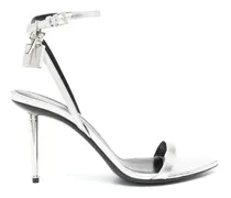 Sandalen Silver Heels With Ankle Strap silberfarben