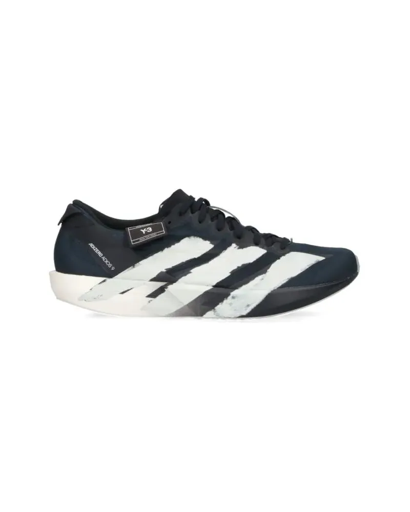 Y-3 Low-Top Sneaker Round Toe Sneakers With Iconic Contrast Stripes schwarz Schwarz