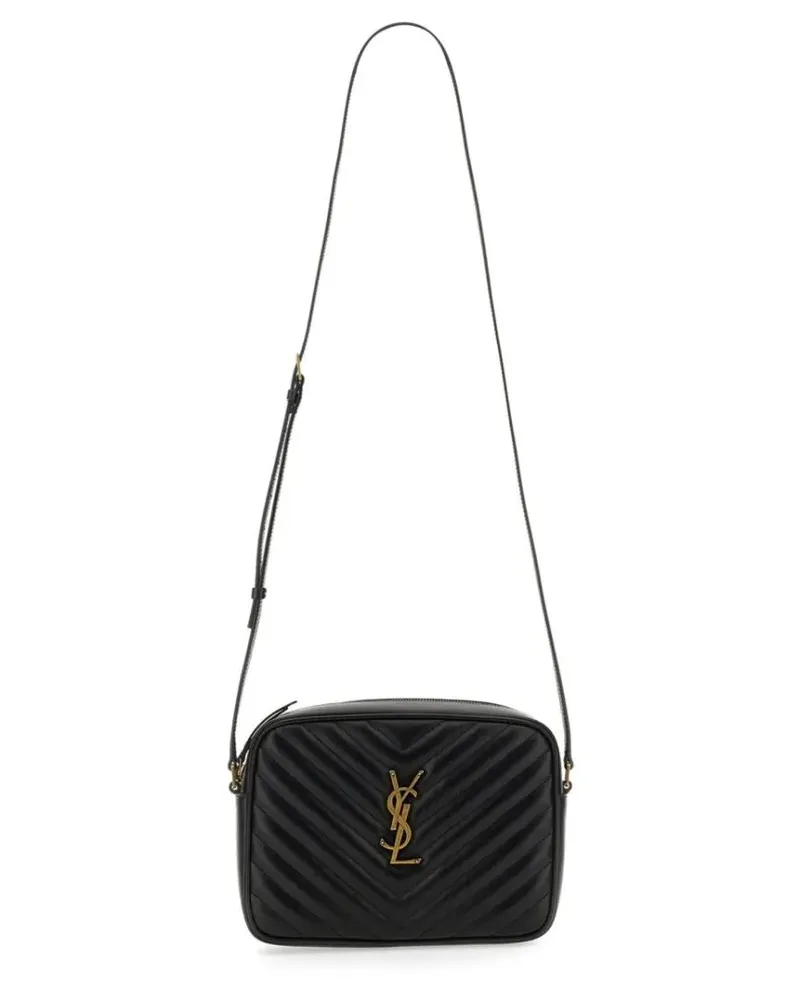 Saint Laurent Hobo Bags "Lou" Camera Bag schwarz Schwarz