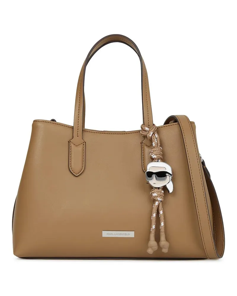 Karl Lagerfeld Shopper Ikon Glatte kleine Tote Bag braun Braun