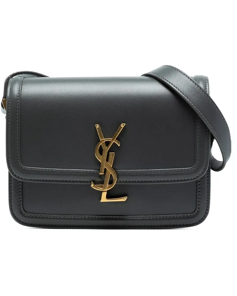 Saint Laurent Hobo Bags Small Calfskin Solferino Satchel In Box grau Grau