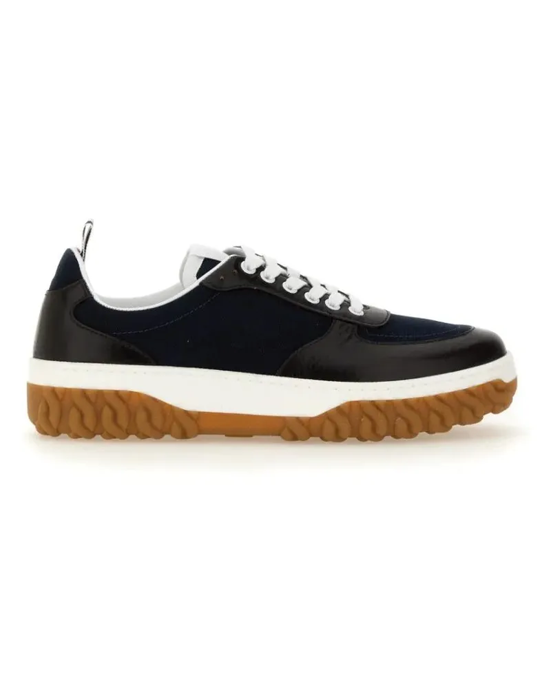 Thom Browne Low-Top Sneaker Trainer "Letterman" blau Blau