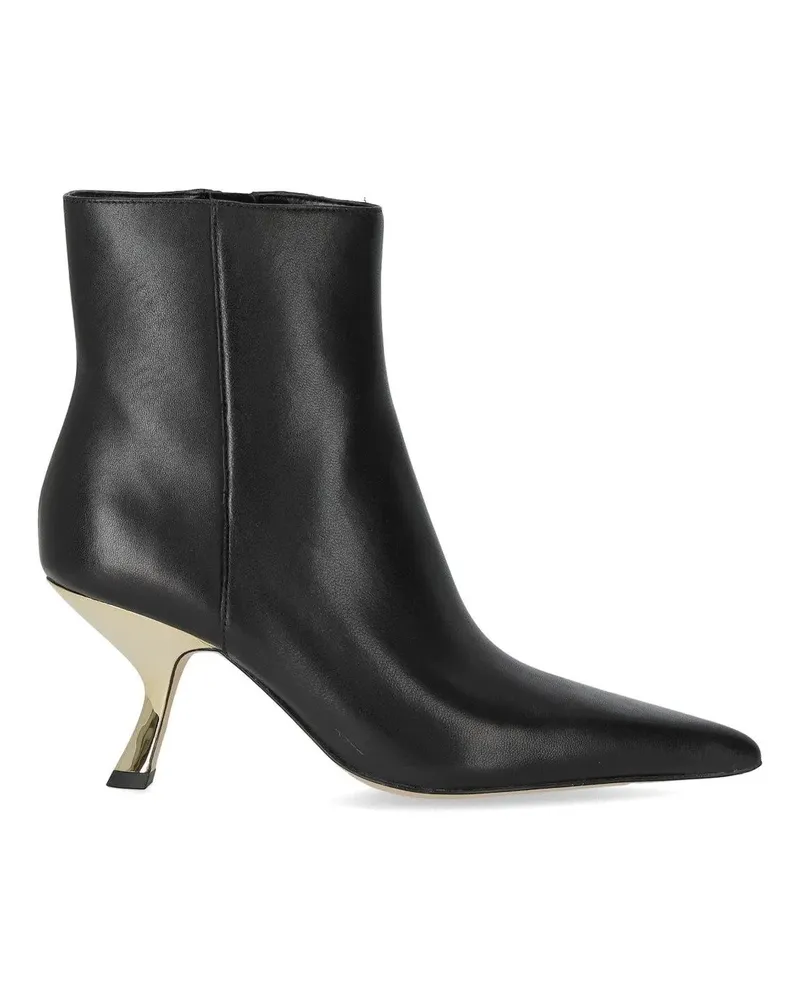 Michael Kors Stiefel Luna Black Heeled Ankle Boot schwarz Schwarz