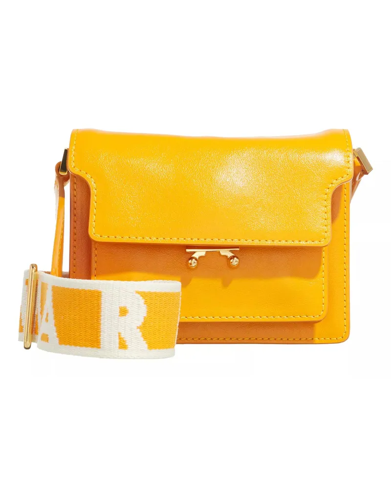 Marni Crossbody Bags Trunk Soft Mini orange Orange