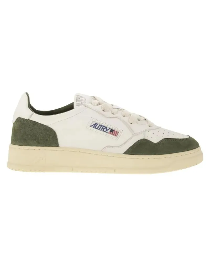 AUTRY Low-Top Sneaker Medalist Low - Sneakers In Goatskin And Suede weiß Weiß