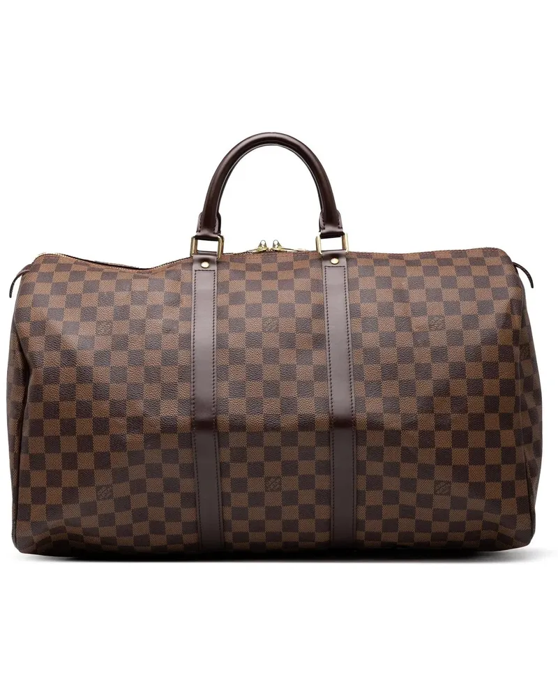 Louis Vuitton Weekender Damier Ebene Keepall 50 braun Braun