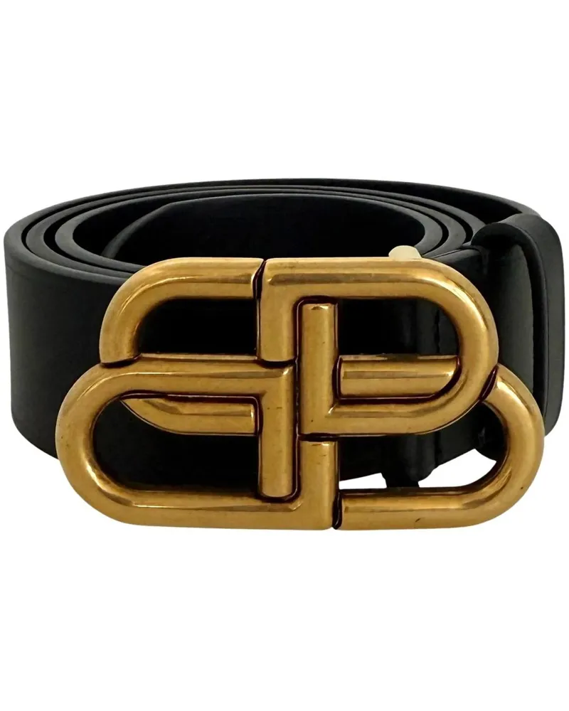 Balenciaga Gürtel  BB Buckle Belt 80cm Black / very good schwarz Schwarz