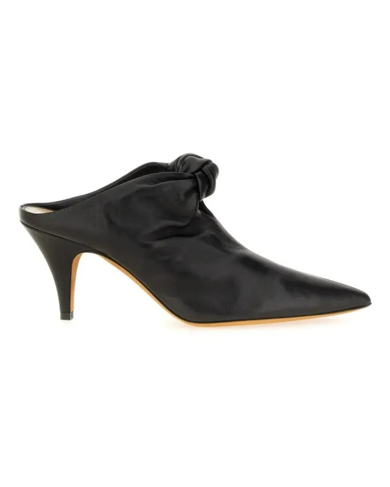 KHAITE Slipper & Pantoletten Mule The Rowan schwarz Schwarz