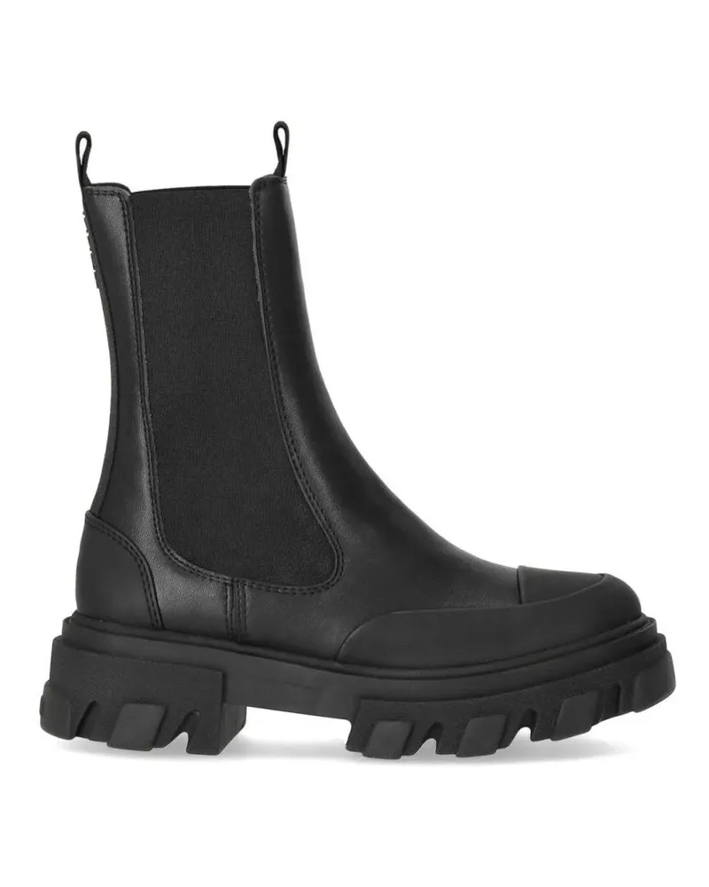Ganni Stiefel Black Mid Boot schwarz Schwarz
