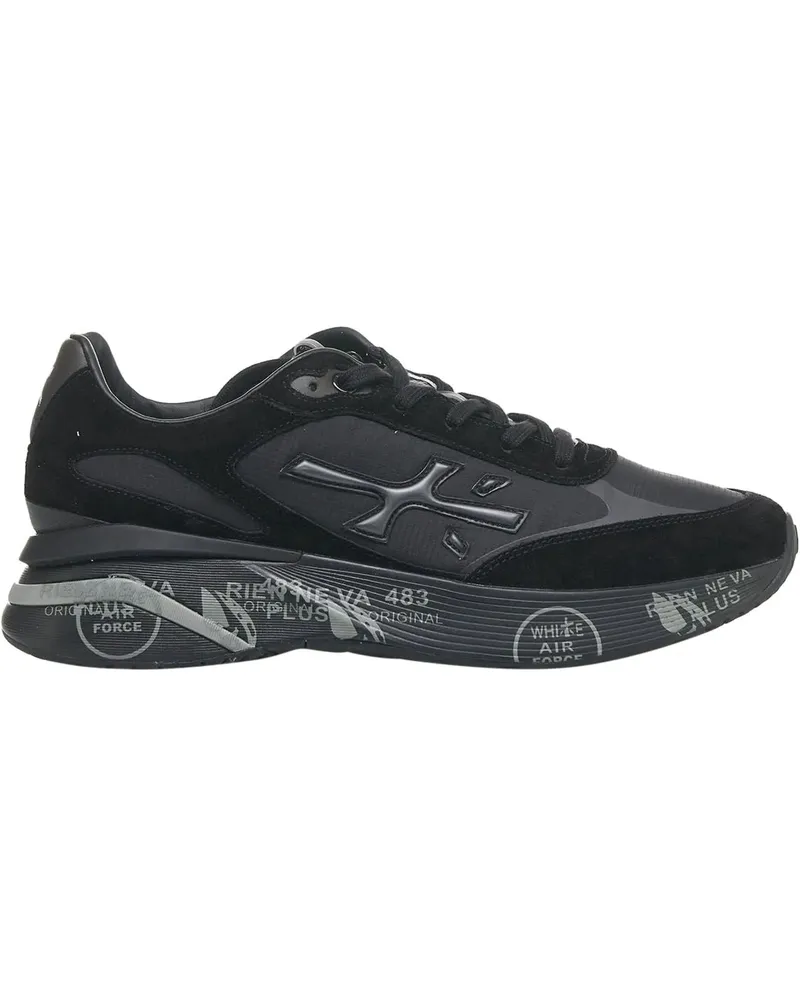 Premiata Low-Top Sneaker Heren Moerun Sneaker Zwart schwarz Schwarz