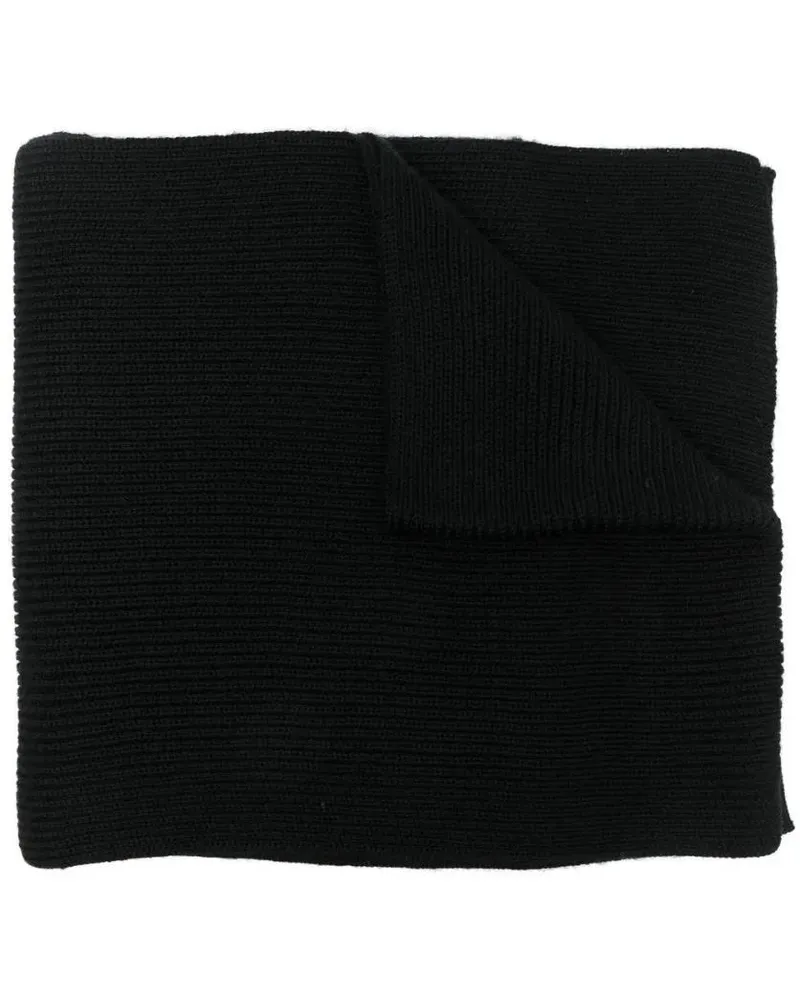 Ralph Lauren Tücher & Schals Textured Knit Merino Wool Scarf schwarz Schwarz