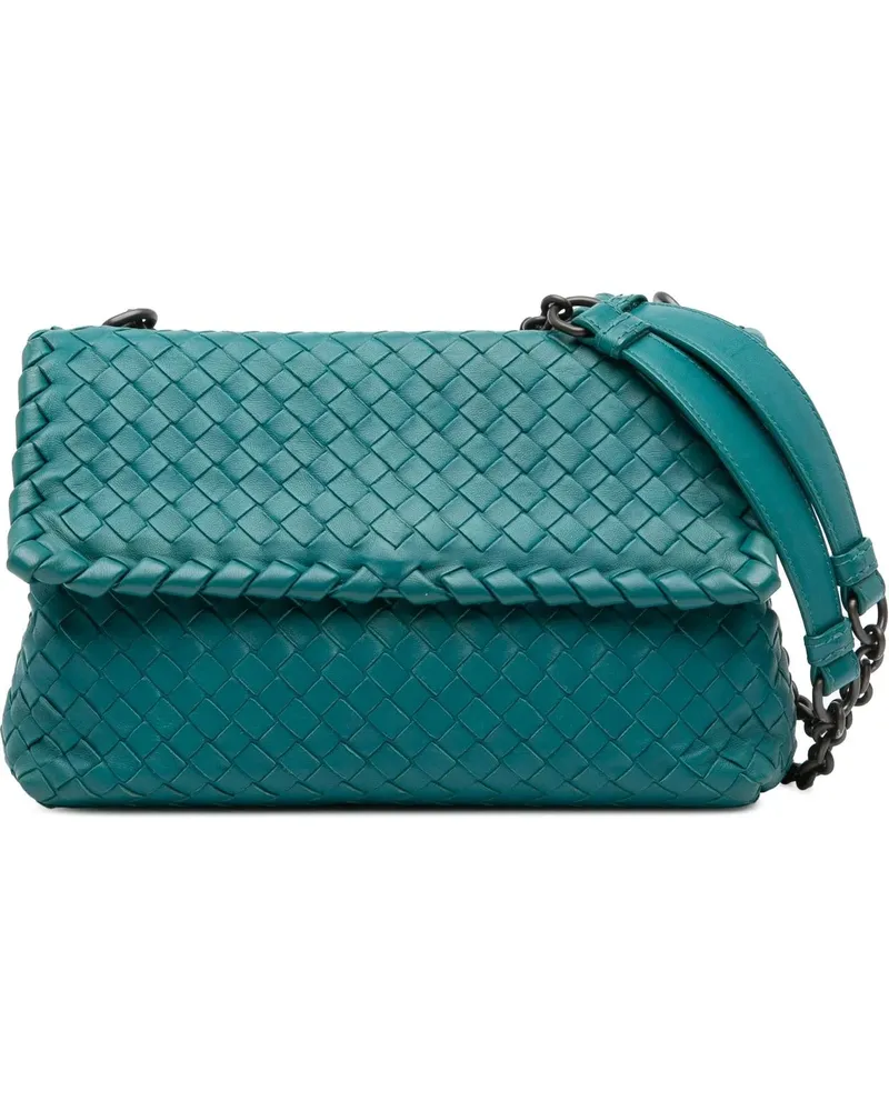 Bottega Veneta Hobo Bags Small Nappa Intrecciato Olimpia Shoulder Bag blau Blau