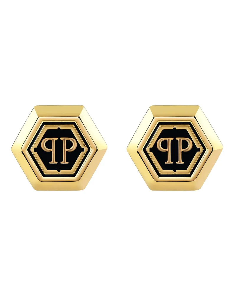 Philipp Plein Manschettenknöpfe Cufflinks Plein Icon gold Gold