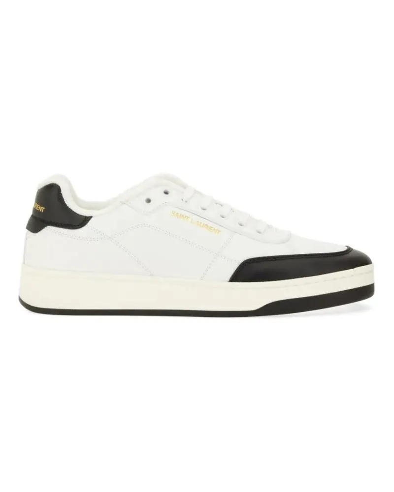 Saint Laurent Low-Top Sneaker Pelle Liscia "Sl/61" Sneaker weiß Weiß