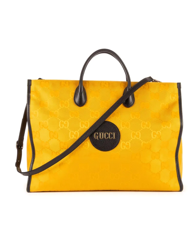 Gucci Crossbody Bags The Grid Tote gelb Gelb