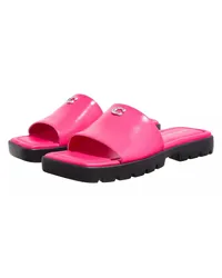 Coach Slipper & Pantoletten Florence Leather Sandal Rosa