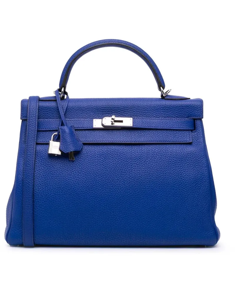 Hermès Hobo Bags Togo Kelly II Retourne 32 blau Blau