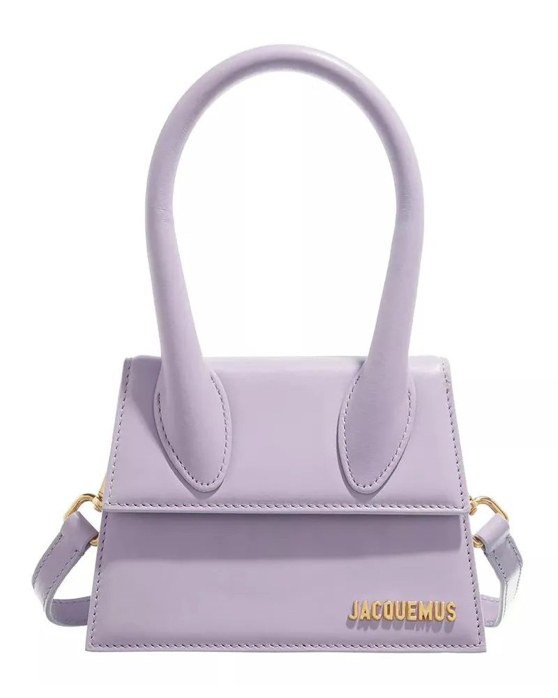 Jacquemus Tote Le Chiquito Moyen Top Handle Bag Leather Violett