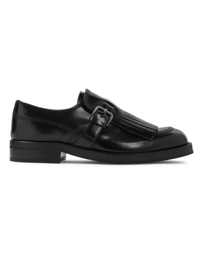 Church's Pleated Black Calf Leather Loafers schwarz Schwarz
