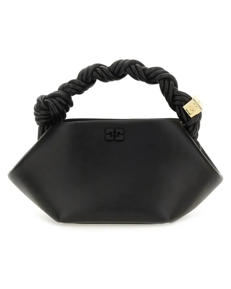 Ganni Hobo Bags Mini "Bou" Bag schwarz Schwarz